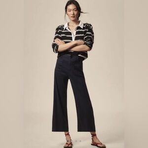ANTHROPOLOGIE - MAEVE COLETTE linen blend cropped high-waisted pant. SIZE 29.